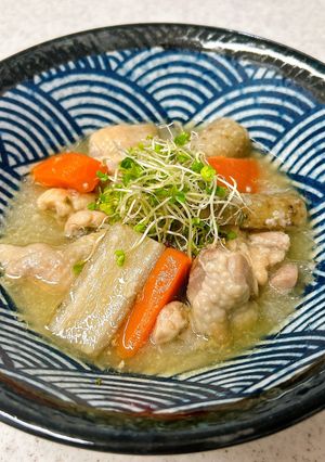 鶏もも肉とごぼうとにんじんの塩麹煮-レシピのメイン写真