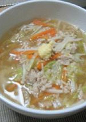 白菜と鶏ひき肉のあんかけうどん-レシピのメイン写真