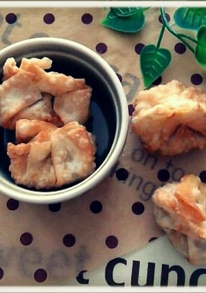 カボチャと玉葱の揚げ餃子☆-レシピのメイン写真
