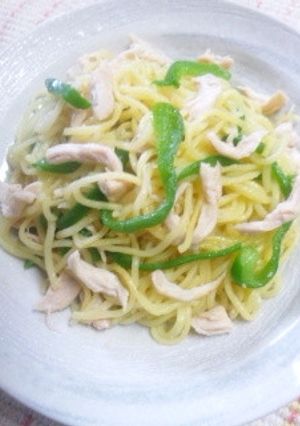 鶏ささみとピーマンの塩麹焼きそば-レシピのメイン写真