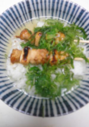 焼き鳥スープ丼・自己流で作りました！-レシピのメイン写真