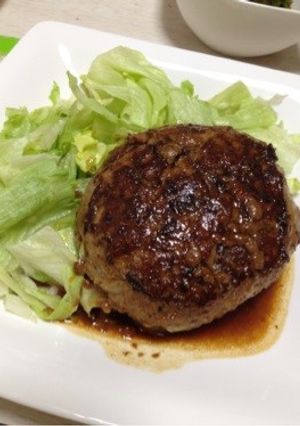 ふっくらハンバーグ-レシピのメイン写真