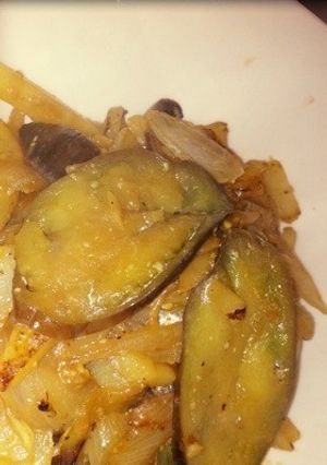 ナスとジャガイモの味噌野菜炒め-レシピのメイン写真