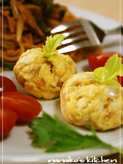梅マヨ茶巾たまご-レシピのメイン写真
