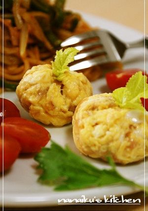 梅マヨ茶巾たまご-レシピのメイン写真