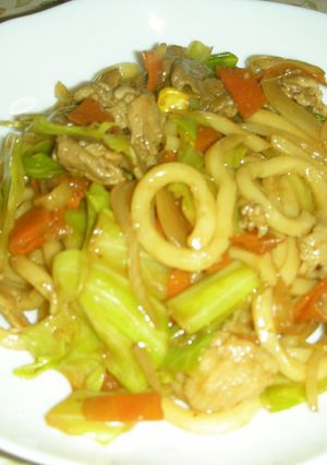 味噌が決め手！こってり焼きうどん-レシピのメイン写真