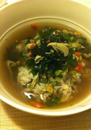 かんたん薬膳粥〜参鶏湯風〜-レシピのメイン写真