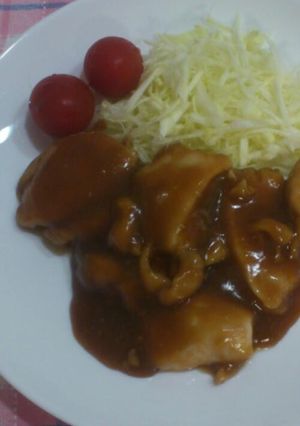 鶏むね肉のしょうが焼き♪-レシピのメイン写真