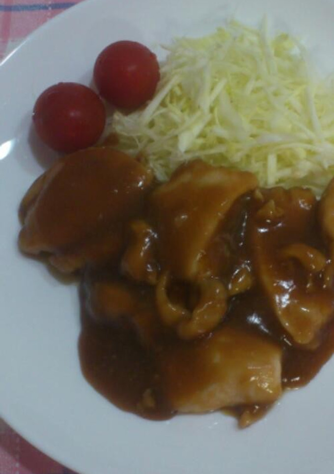 鶏むね肉のしょうが焼き♪-レシピのメイン写真