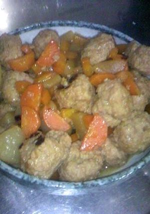 鶏団子のふんわり♡野菜甘辛煮込み♪-レシピのメイン写真