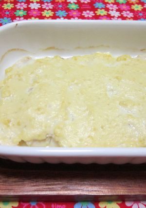 鶏ムネ肉の塩麹豆腐クリームソース焼き-レシピのメイン写真