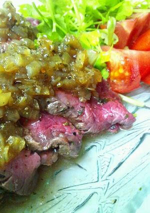 簡単☆湯煎でつくるローストビーフ♪-レシピのメイン写真