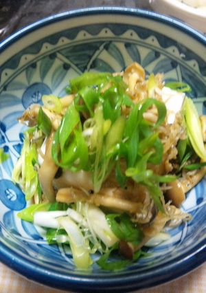 ジャコとキノコの豆腐サラダ-レシピのメイン写真
