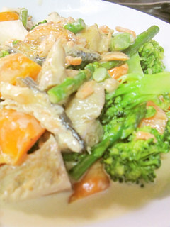 鮭と季節の野菜の生クリーム仕立て-レシピのメイン写真