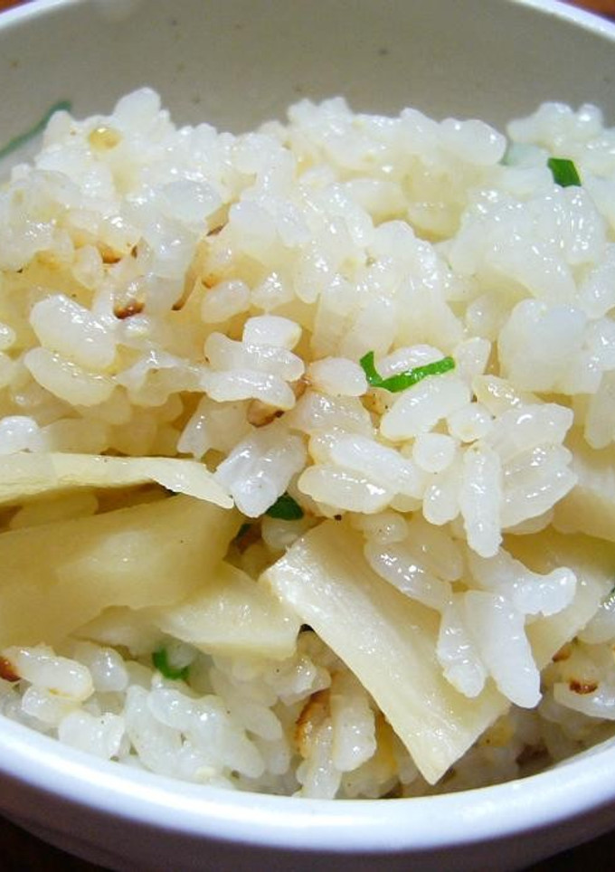 【ﾘﾒｲｸ】筍の煮物が余ったら炊込みご飯-レシピのメイン写真