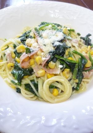 コーンスープパスタ(o^∀^o)-レシピのメイン写真