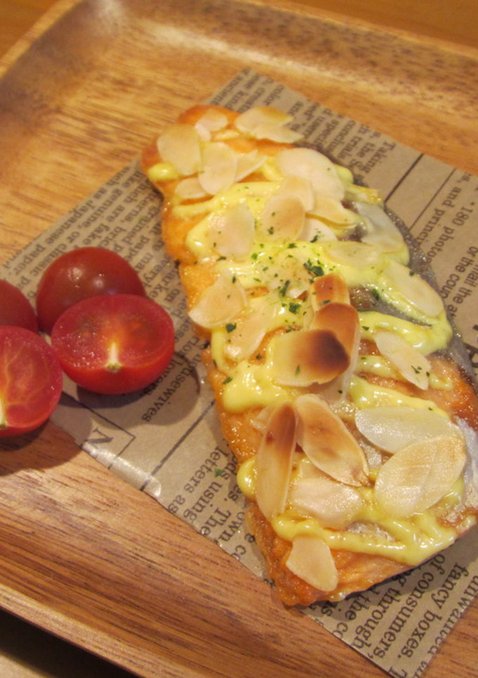 鮭のマヨアーモンド焼き。-レシピのメイン写真