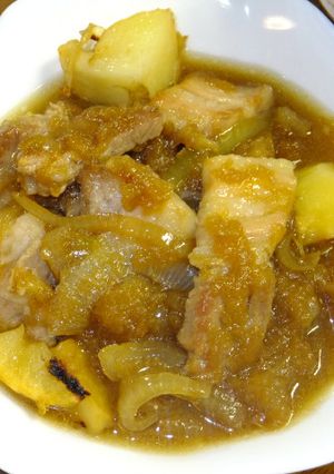 豚バラ肉の焼肉のたれ炒め煮-レシピのメイン写真