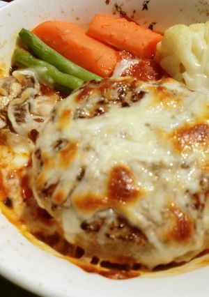 ハンバーグのオーブン焼き　-レシピのメイン写真