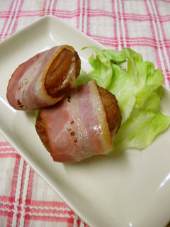 *チーズinさつま揚げのベーコン巻き*-レシピのメイン写真