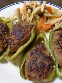 ピーマンの肉詰め-レシピのメイン写真