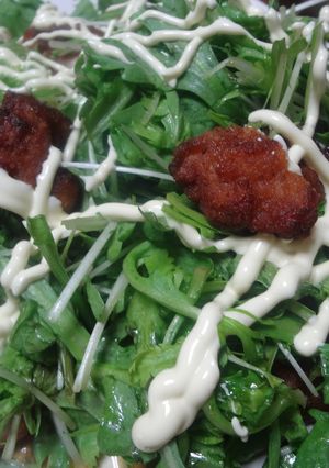 鶏のから揚げサラダ-レシピのメイン写真