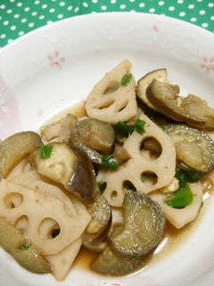 なすとれんこんのきんぴら煮-レシピのメイン写真