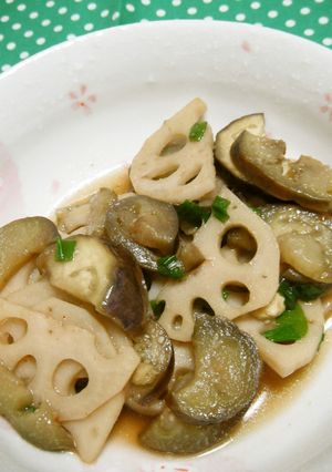なすとれんこんのきんぴら煮-レシピのメイン写真