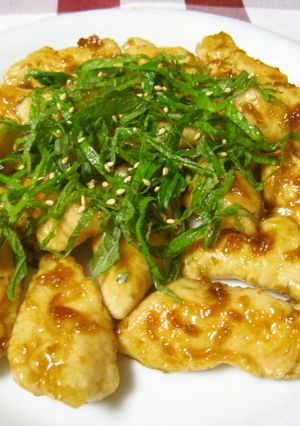 鶏ささみ照り焼き～柚子胡椒風味✿大葉のせ-レシピのメイン写真