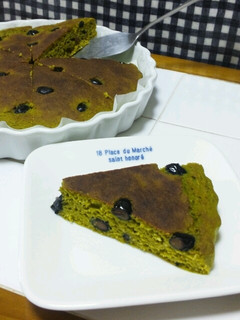 おからDEヘルシーケーキ*抹茶黒豆-レシピのメイン写真