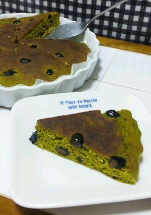おからDEヘルシーケーキ*抹茶黒豆-レシピのメイン写真