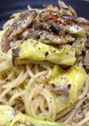 簡単*オイルサーディンとキャベツのパスタ-レシピのメイン写真