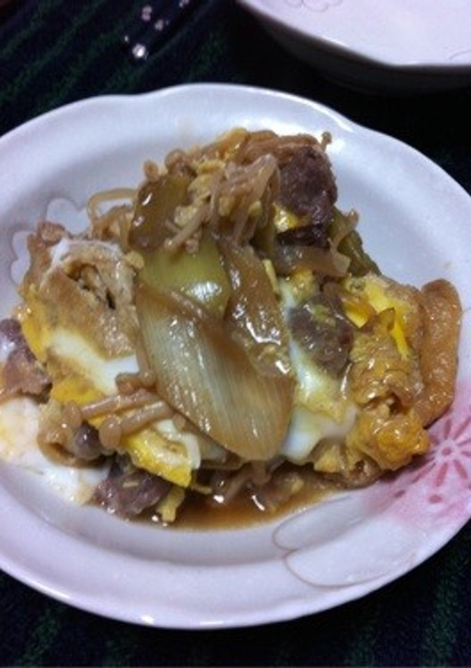 すき焼きリメイク卵とじ-レシピのメイン写真