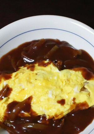 超簡単！ビーフオムライス-レシピのメイン写真