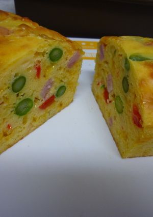 ベーコンとアスパラのケークサレ-レシピのメイン写真