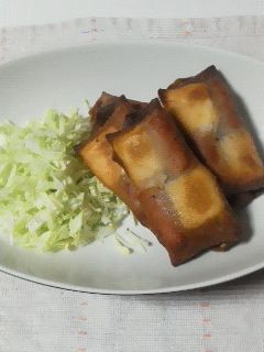 チーズとソーセージのチェッカー春巻き-レシピのメイン写真
