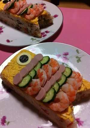 簡単！ちらし寿司☆こいのぼりバージョン-レシピのメイン写真