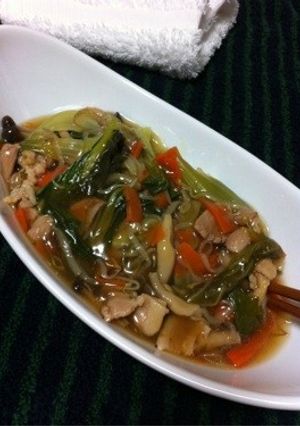 簡単ヘルシーあんかけ焼きそば-レシピのメイン写真