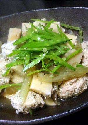 筍と鶏団子の煮物-レシピのメイン写真