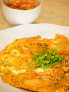 簡単♪豚キムチの卵とじ~丼もおすすめ~-レシピのメイン写真