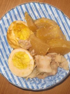 簡単!ゆで卵と豚肉と大根の甘辛煮。-レシピのメイン写真