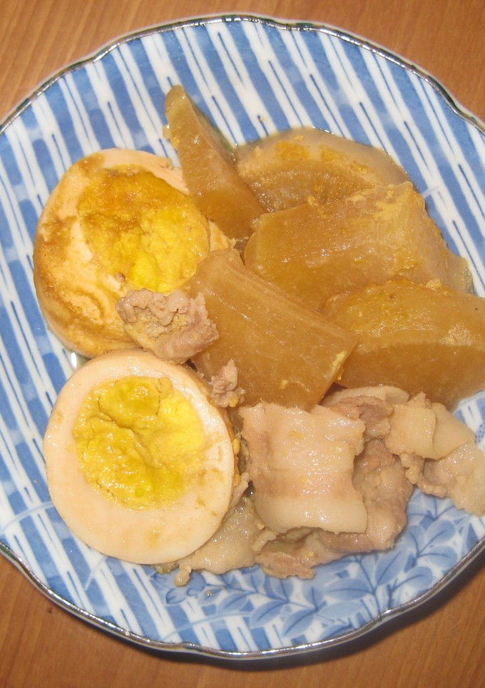 簡単！ゆで卵と豚肉と大根の甘辛煮。-レシピのメイン写真