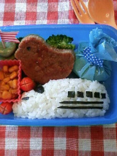 電車おにぎり(新幹線)-レシピのメイン写真
