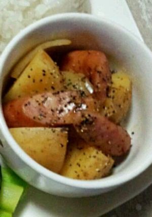 新じゃがとウインナーのカレー炒め☆-レシピのメイン写真