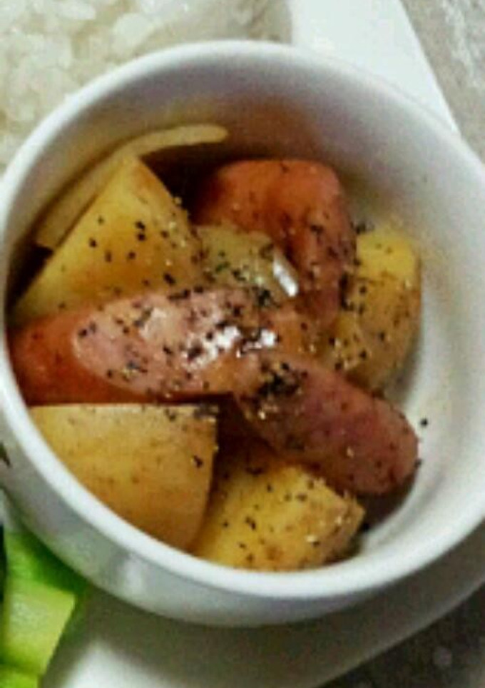 新じゃがとウインナーのカレー炒め☆-レシピのメイン写真