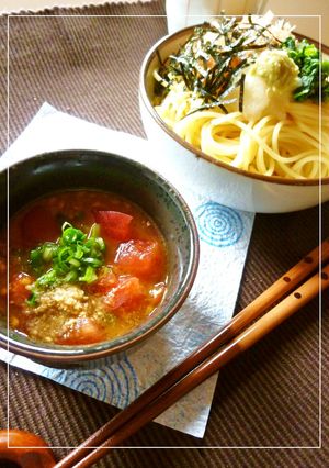 トマト・大根おろしの和風つけパスタ-レシピのメイン写真