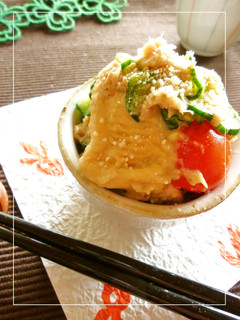 麩とツナと胡瓜の山葵酢味噌和え-レシピのメイン写真