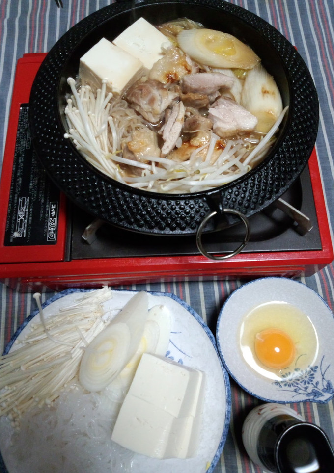 香ばしく焼いた鶏のすき焼き-レシピのメイン写真