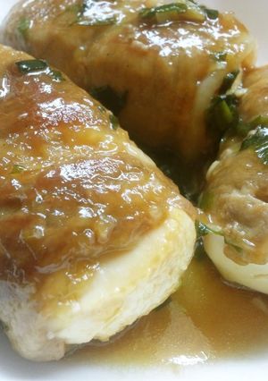 ヘルシーなのに大満足！照り焼き肉巻き豆腐-レシピのメイン写真