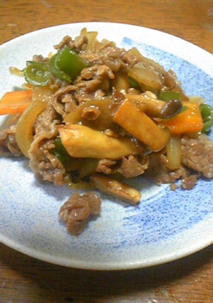 夜のおかず弁当に★野菜入りすき焼き風炒め-レシピのメイン写真